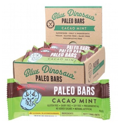 Blue Dinosaur Paleo Bars - Cacao Mint (12 Bars) image