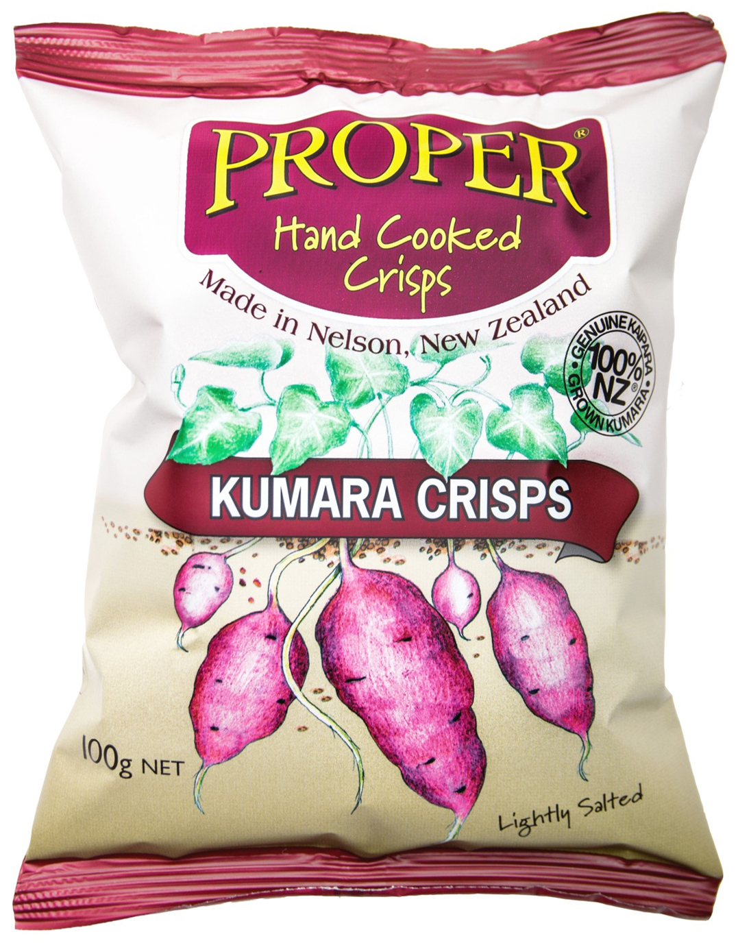 Proper Crisps Kumara 100g image