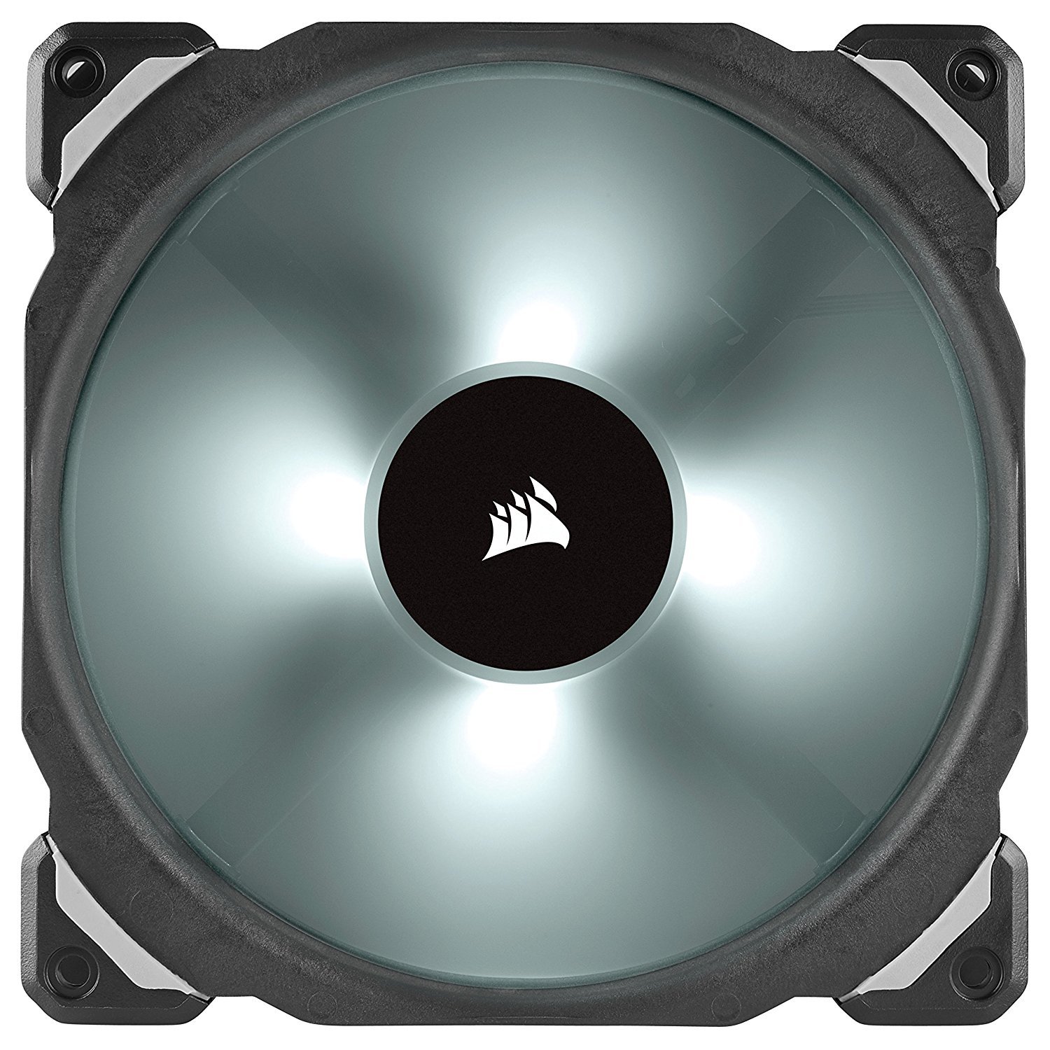Corsair ML140 PRO RGB LED 140MM PWM Premium Magnetic Levitation Fan — Twin Fan Pack with Lighting Node PRO image