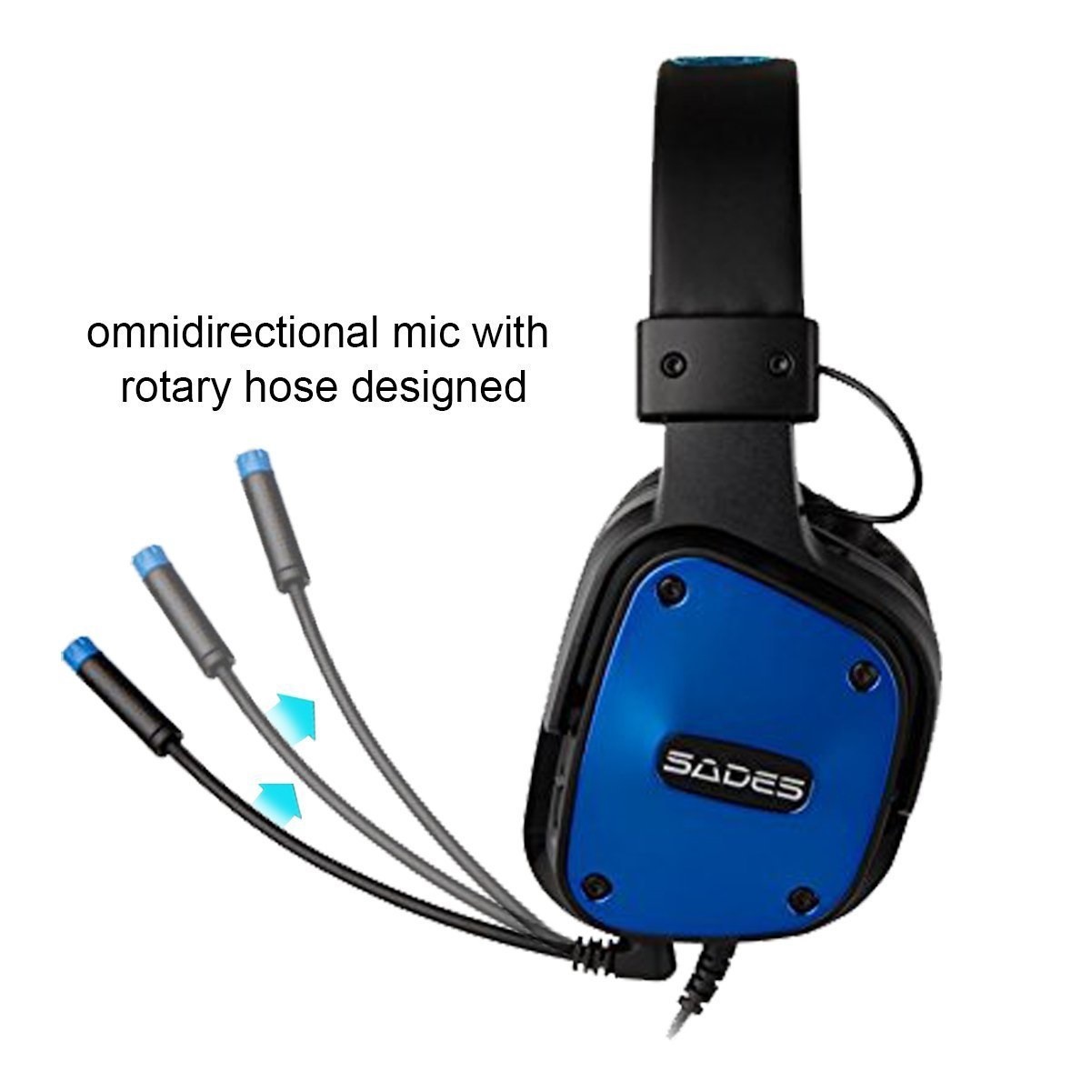 SADES DPower Gaming Headset (Blue) PC, PS4, Xbox One Buy Now at