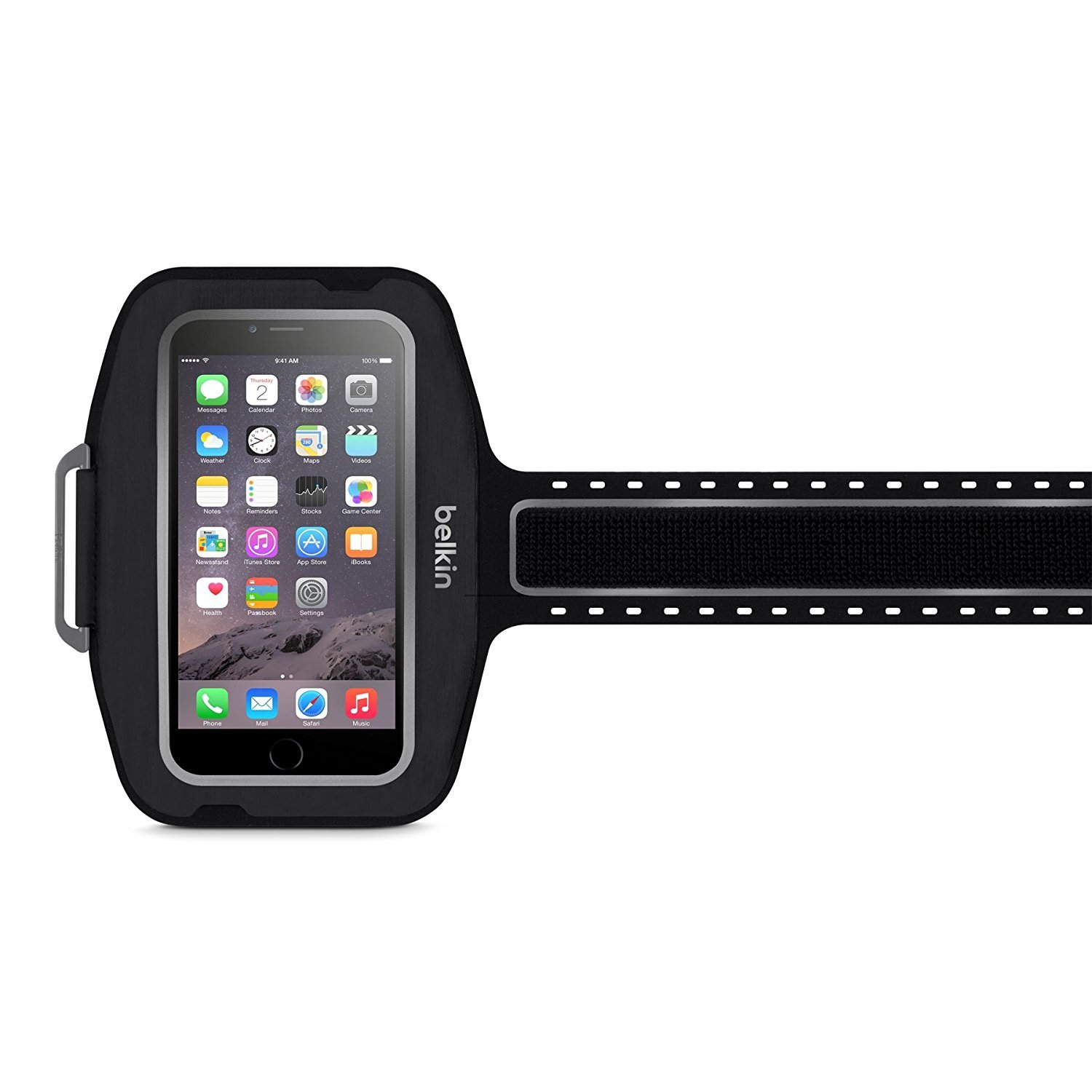 Belkin - Sport-Fit Plus Armband for iPhone 6 Plus (Black)