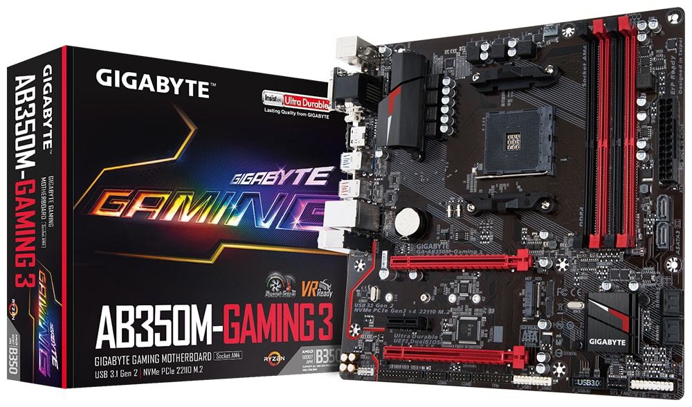 Gigabyte GA-AB350M-GAMING Motherboard image