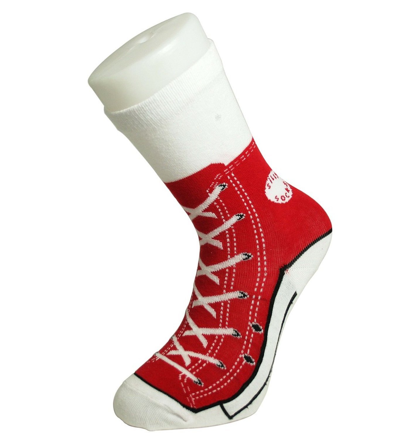 Silly Socks - Red Sneakers image
