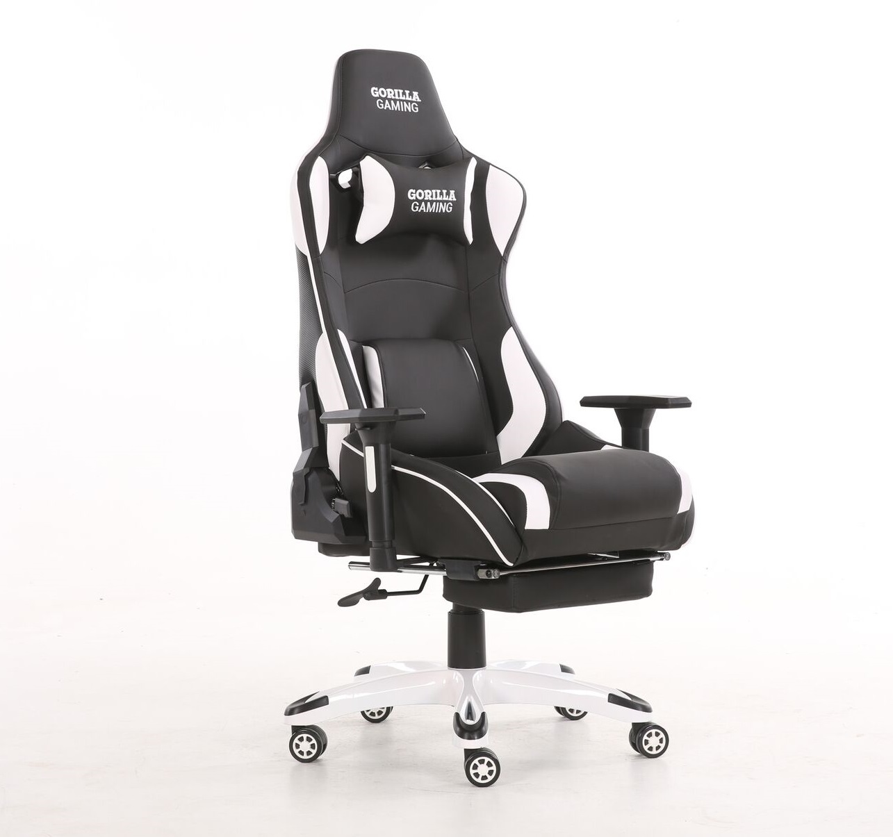 Gorilla Gaming Prime Ape Chair - White & Black image