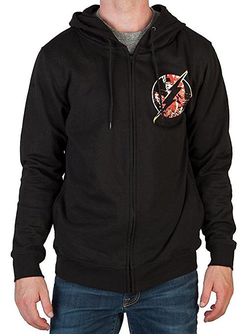 DC Comics: Flash Logo Zip Up Hoodie (Large)