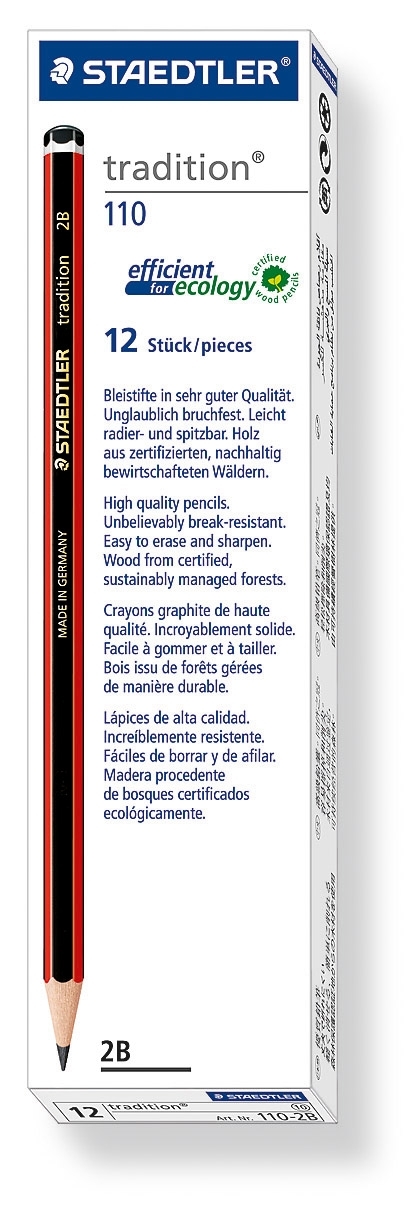Staedtler 110 2B Tradition Pencils Box12 image