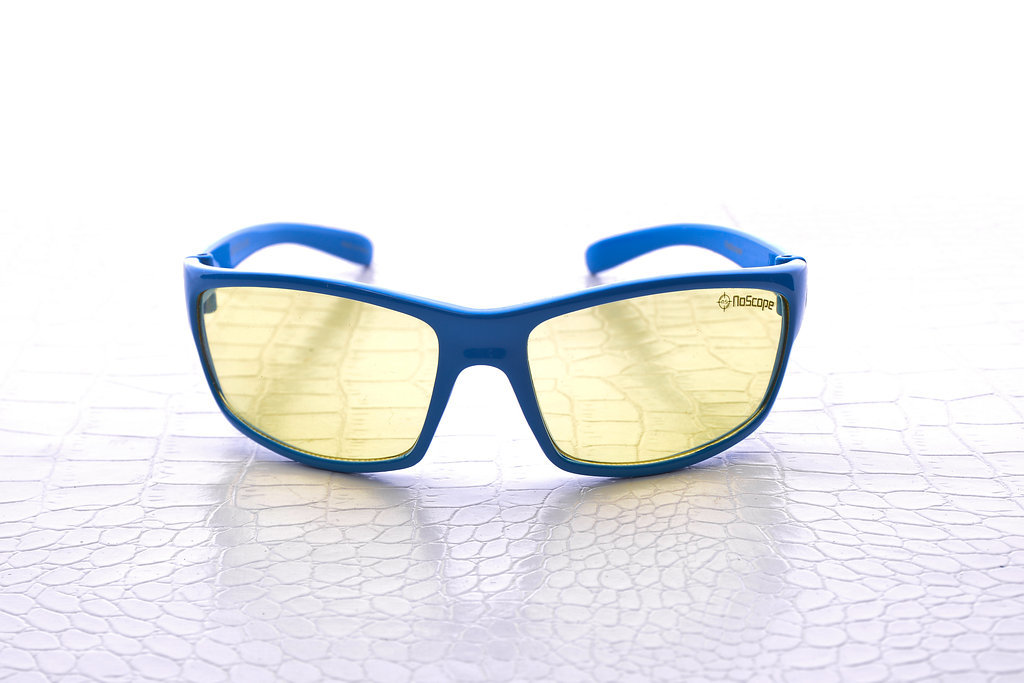 NoScope Minotaur Computer Gaming Glasses - Tsunami Blue for PC Games image