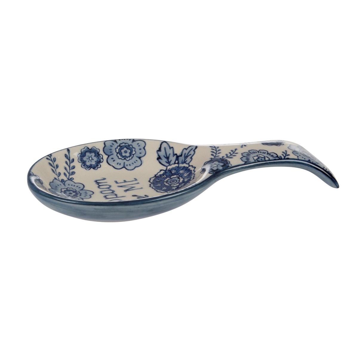 Blue Willow Floral Spoon Rest at Mighty Ape NZ