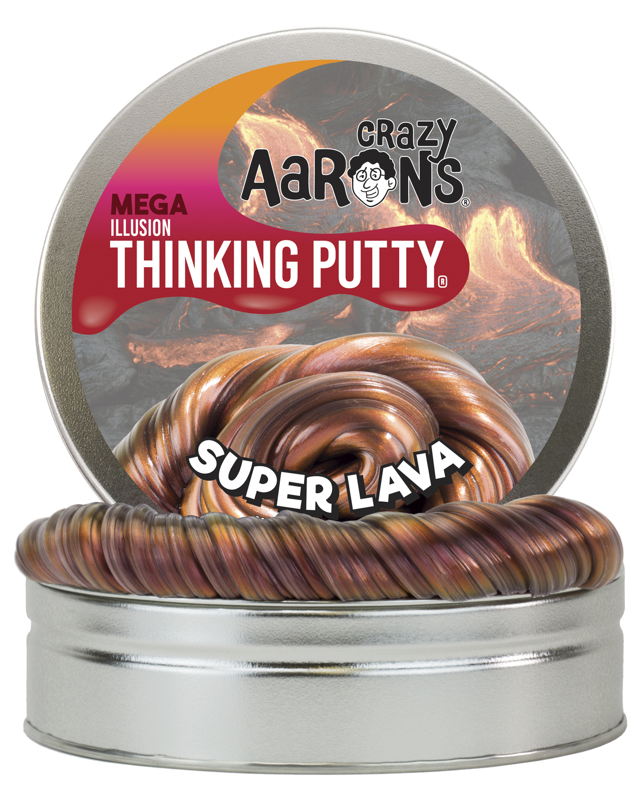 Crazy Aarons: Thinking Putty - Super Lava (Mega Tin) image