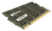 Crucial 1GB kit (512MBx2) 200-pin SODIMM DDR2 PC2-4200 NON-ECC Crucial 1GB kit (512MBx2) 200-pin SODIMM DDR2 PC2-4200 NON-ECC