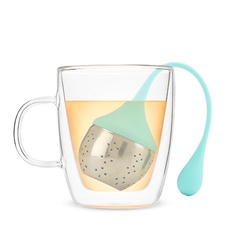 Pinky Up: Weighted Tea Infuser & Base - Mint image