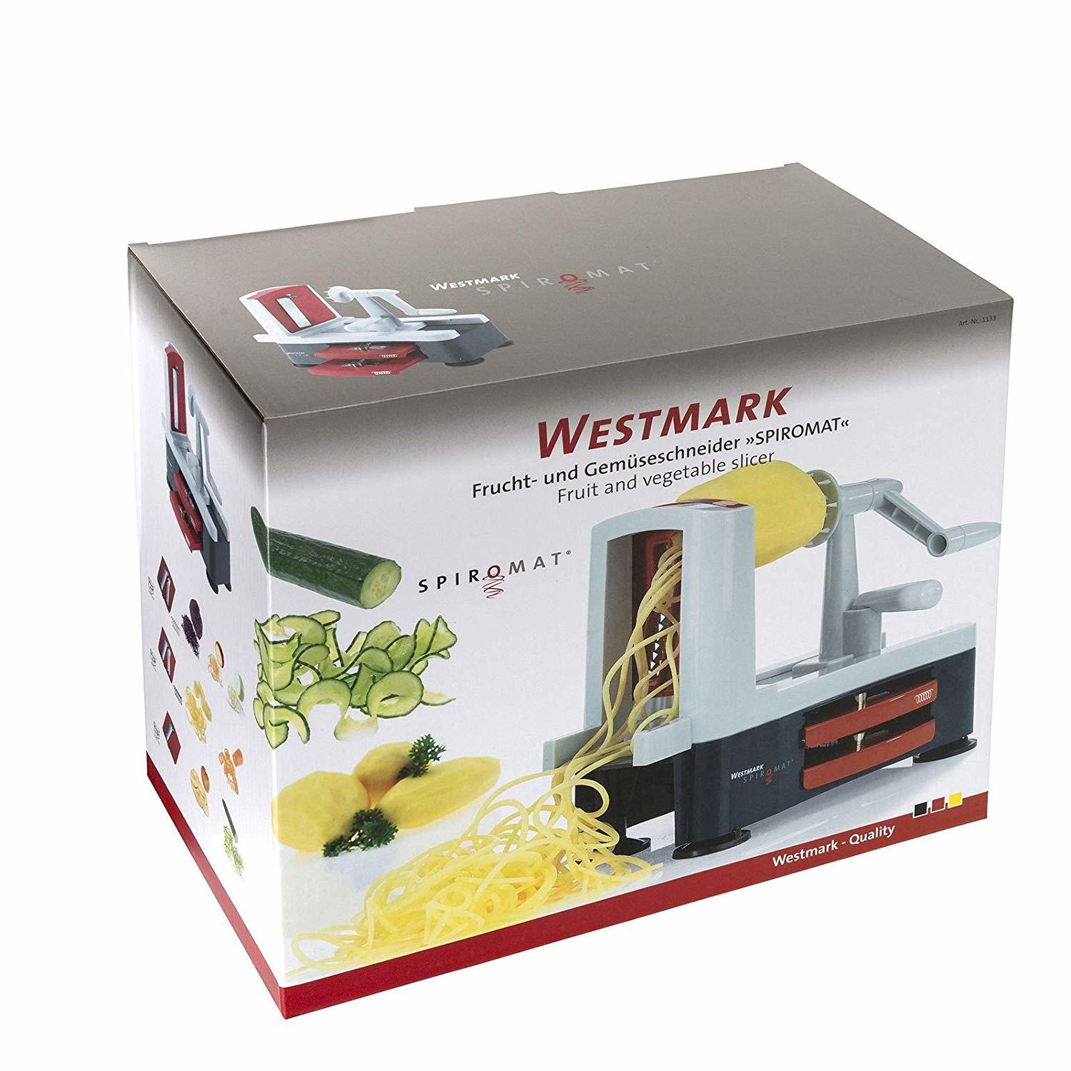 Stainless Steel Tri-Blade Vegetable Spiralizer image