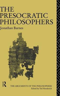 The Presocratic Philosophers by Jonathan Barnes image