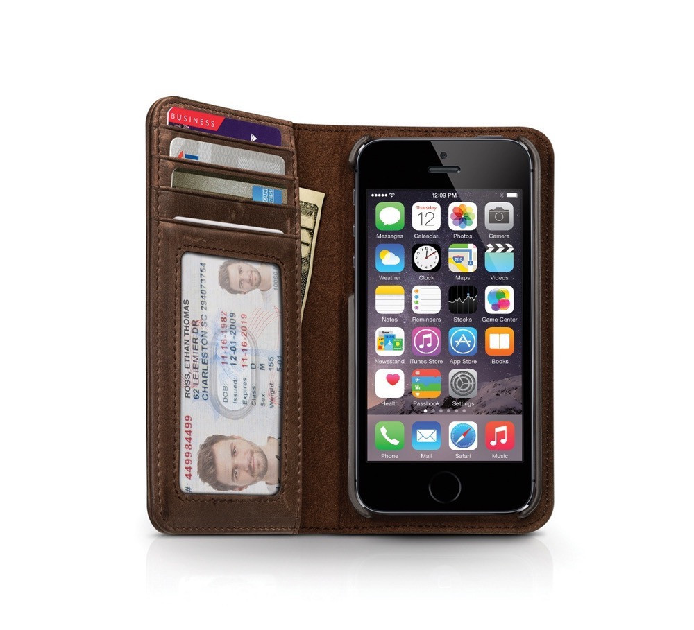 Twelve South BookBook for iPhone SE/5/5S (Brown) image