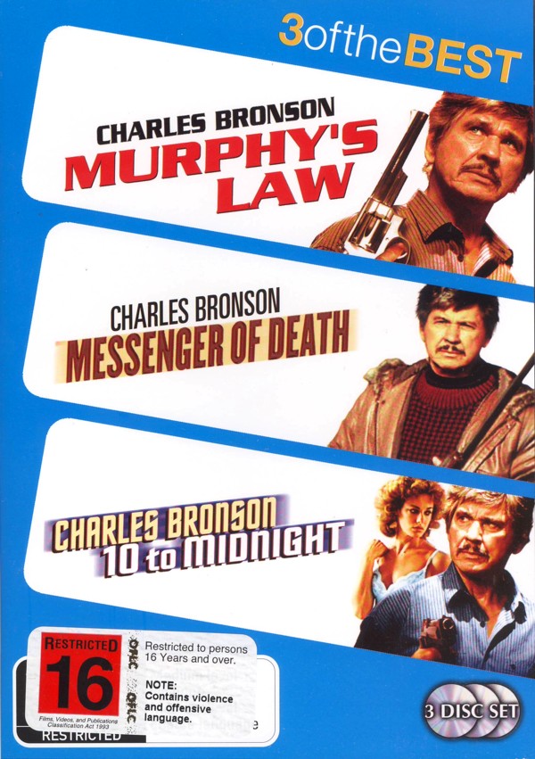 Murphy's Law (1986) / Messenger Of Death / 10 To Midnight (3 Disc Set) on DVD image