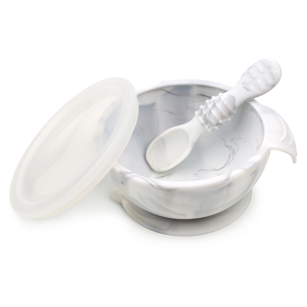 Bumkins: First Feeding Set - Marble