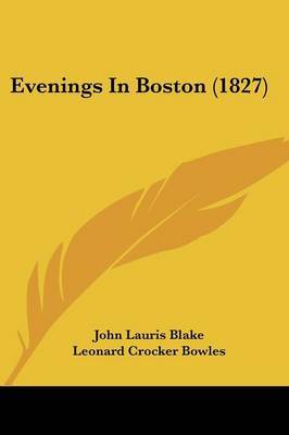 Evenings In Boston (1827) image