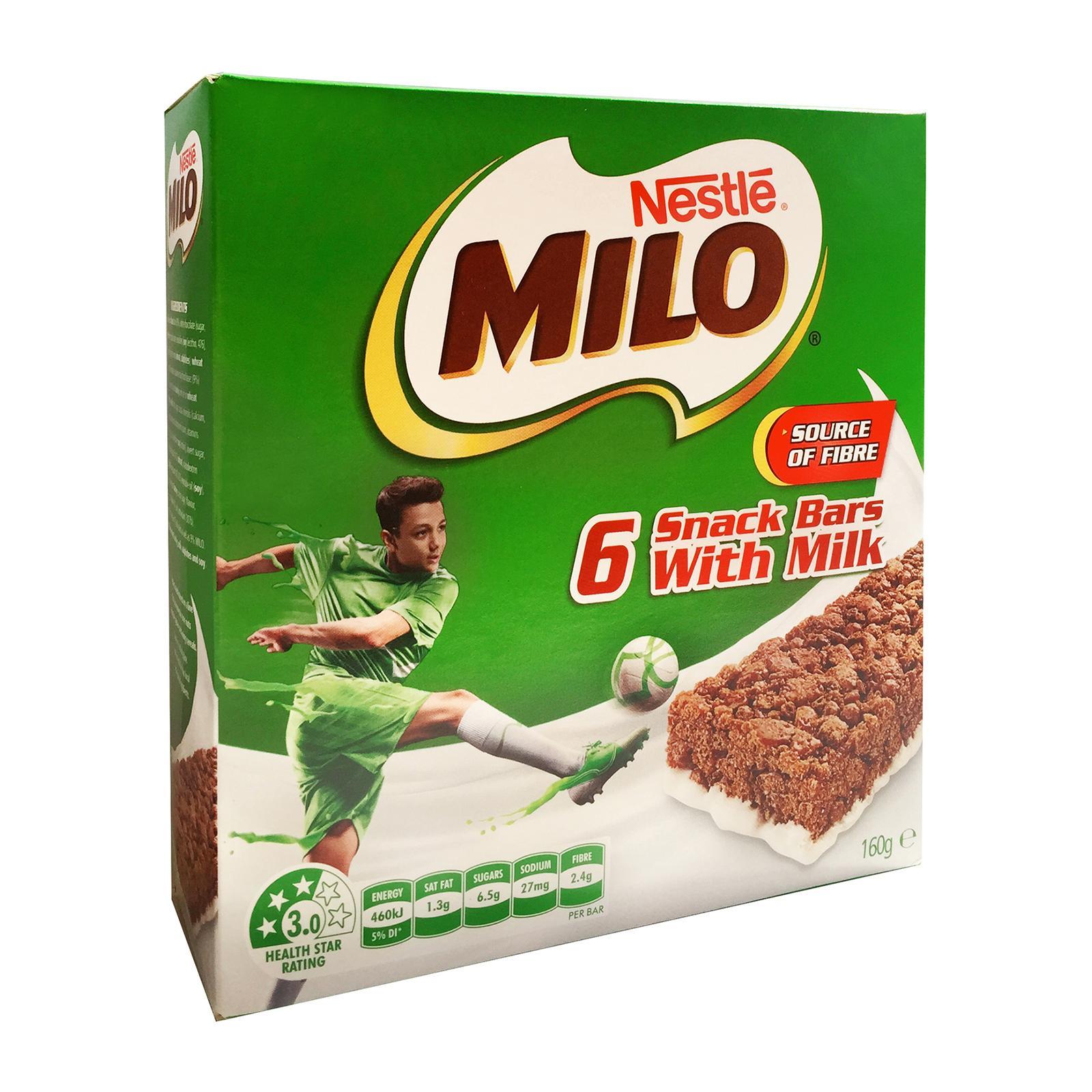 MILO Snack Bars With Milk (6 Pack) image