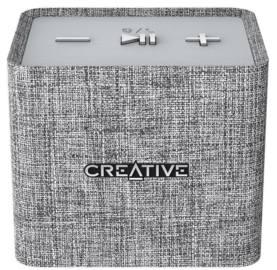 Creative Nuno Micro Designer Cloth Bluetooth Speaker - Grey image