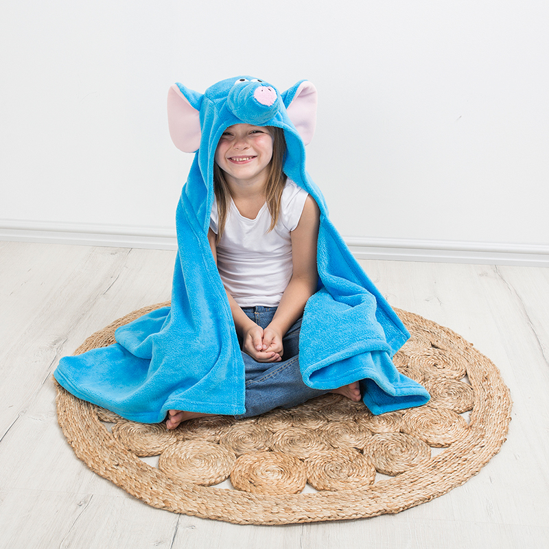 Bambury iSpy Hooded Throw (Elephant)