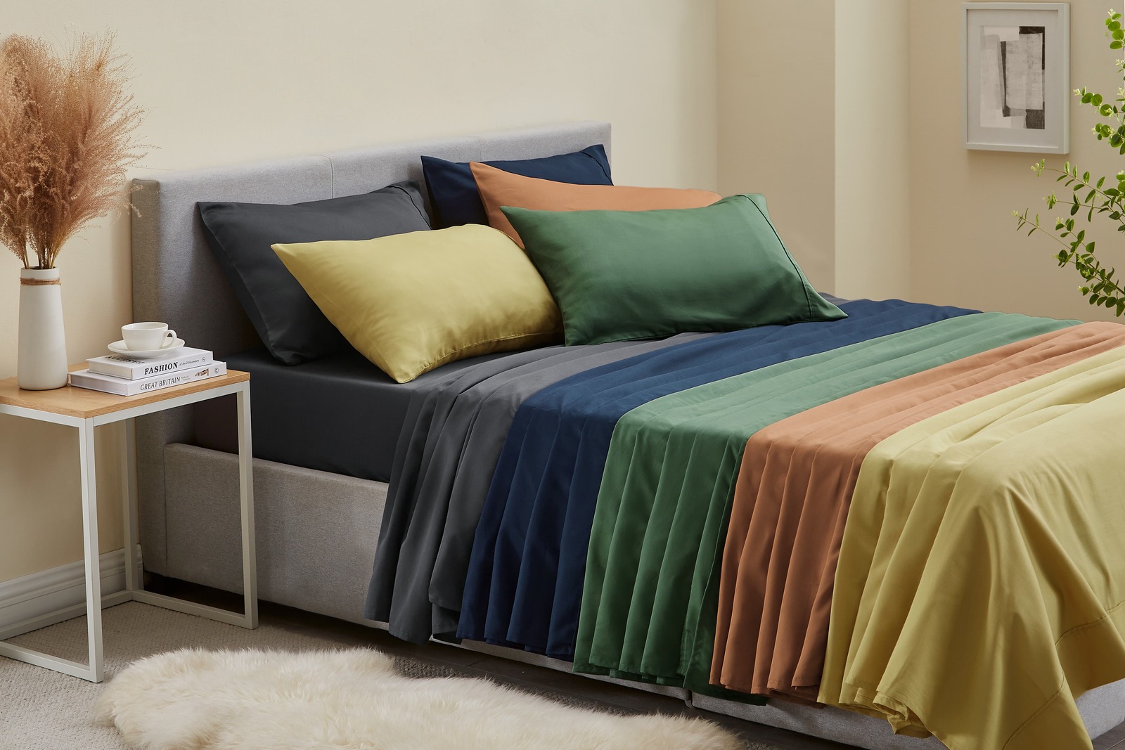 Trafalgar Hotel Quality 1200TC Cotton Rich Bed Sheets Set (Queen