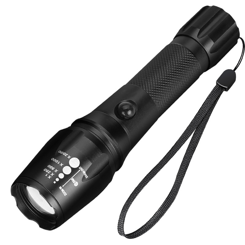 Zoomable Pocket LED Torch 200m - 5 Modes - 10W / 800Lm