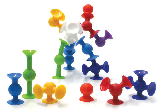 Fat Brain Toys: Squigz - 50 Piece Suction Construction