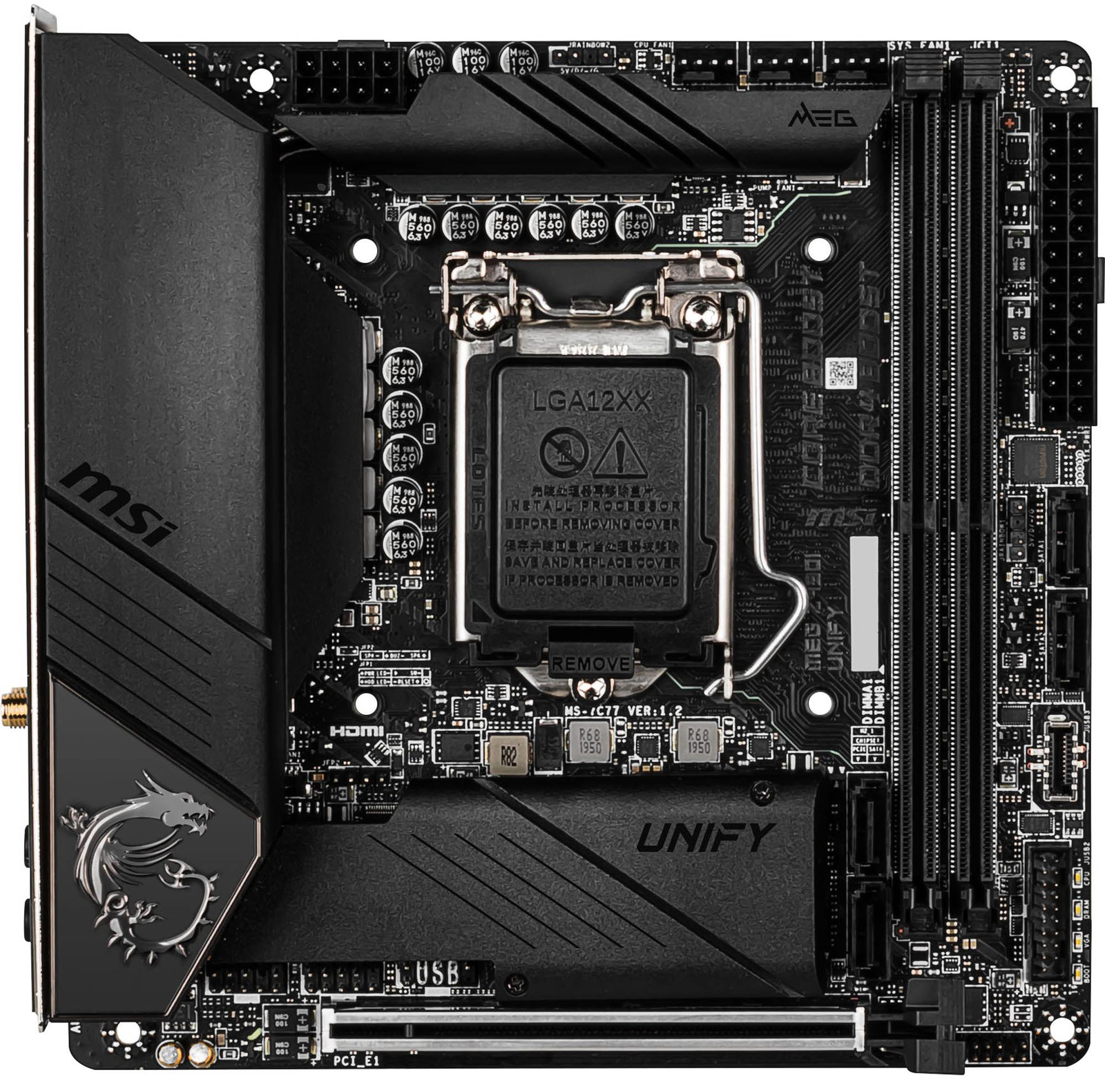 MSI MEG Z490I UNIFY ITX Motherboard at Mighty Ape NZ