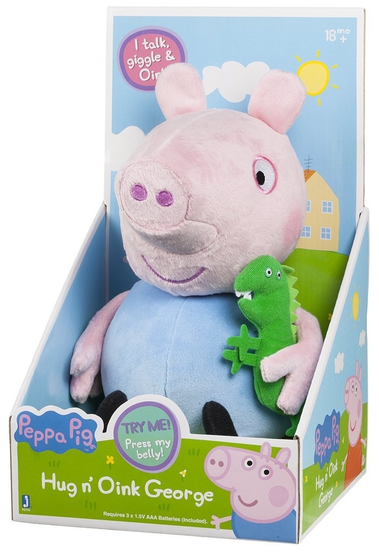 peppa pig hug and oink