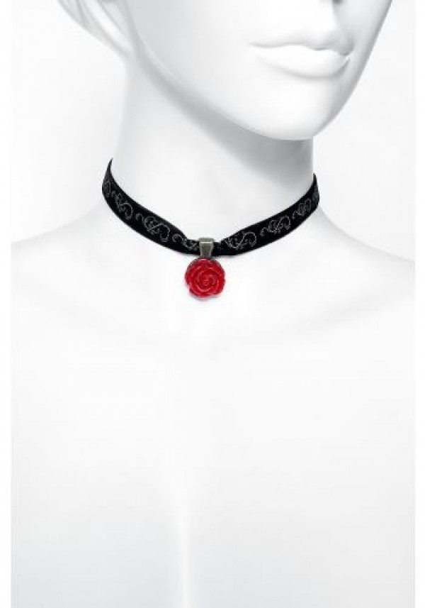 Neon Tuesday: Beauty & The Beast Live Action - Rose Choker Necklace image