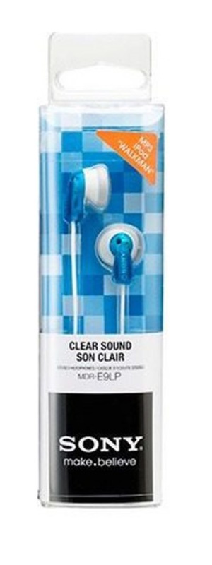 Sony: MDR-E9LP Earbud Headphones - Blue image