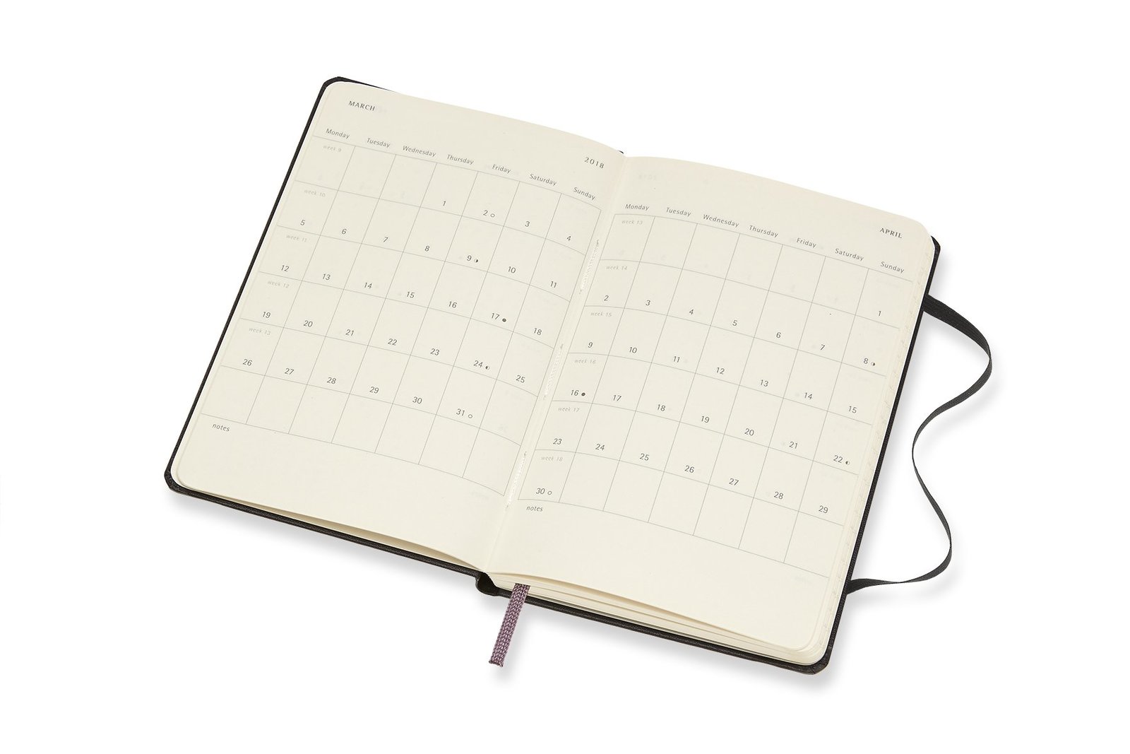 Buy Moleskine Pocket Hard Cover 12 Month Weekly Planner Black at