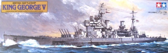 Tamiya 1/350 British Battleship King George V - CL010 - Model Kit image