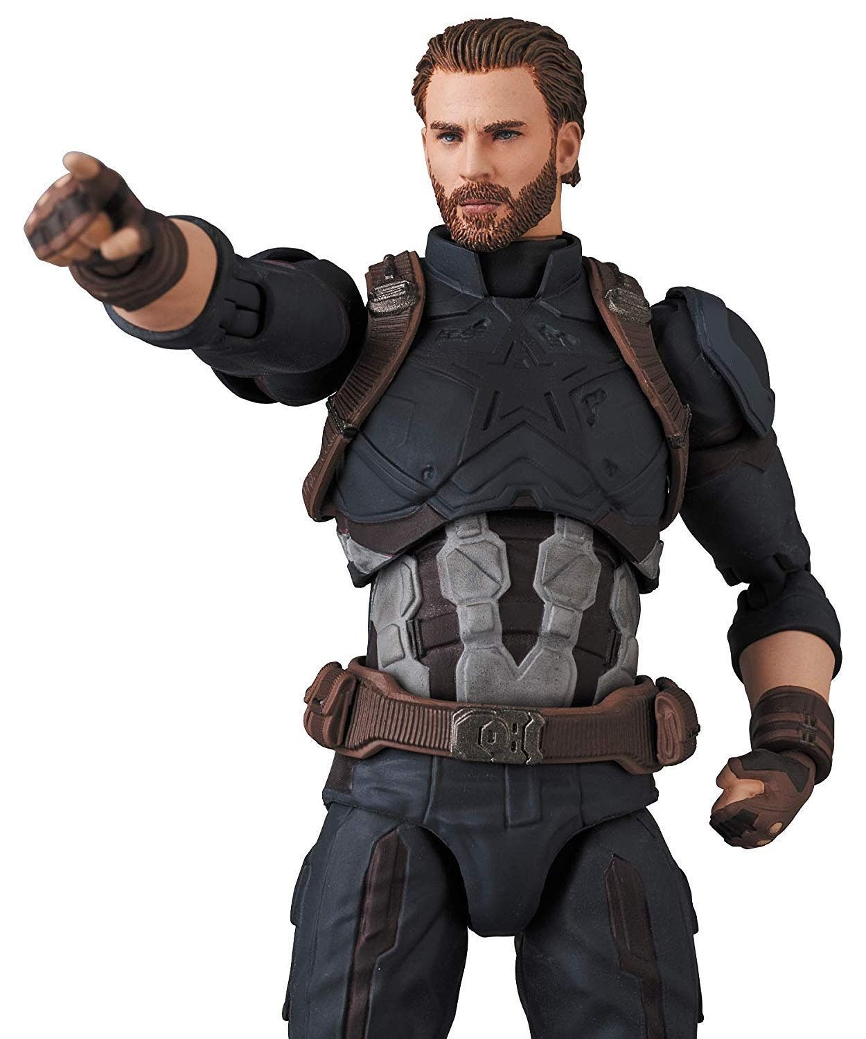Captain America (Infinity War Ver.) Mafex Action Figure at Mighty