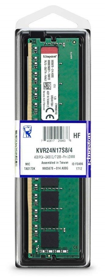 1x4GB Kingston ValueRAM 2400MHz RAM