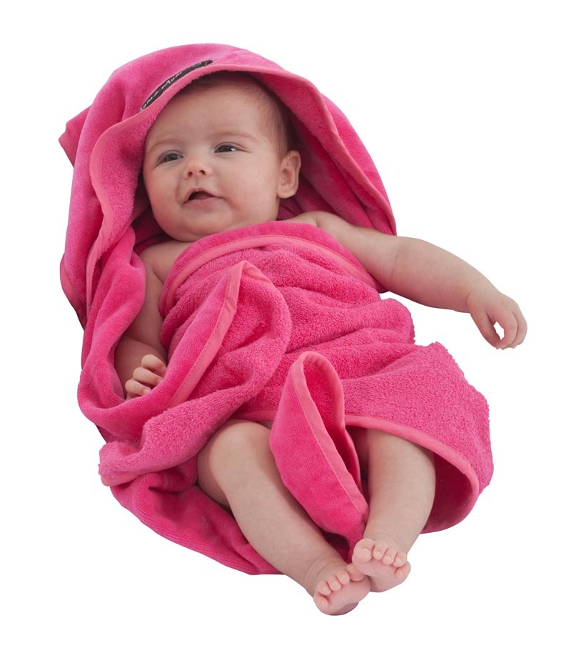 Mum 2 Mum Hooded Towel - Cerise image