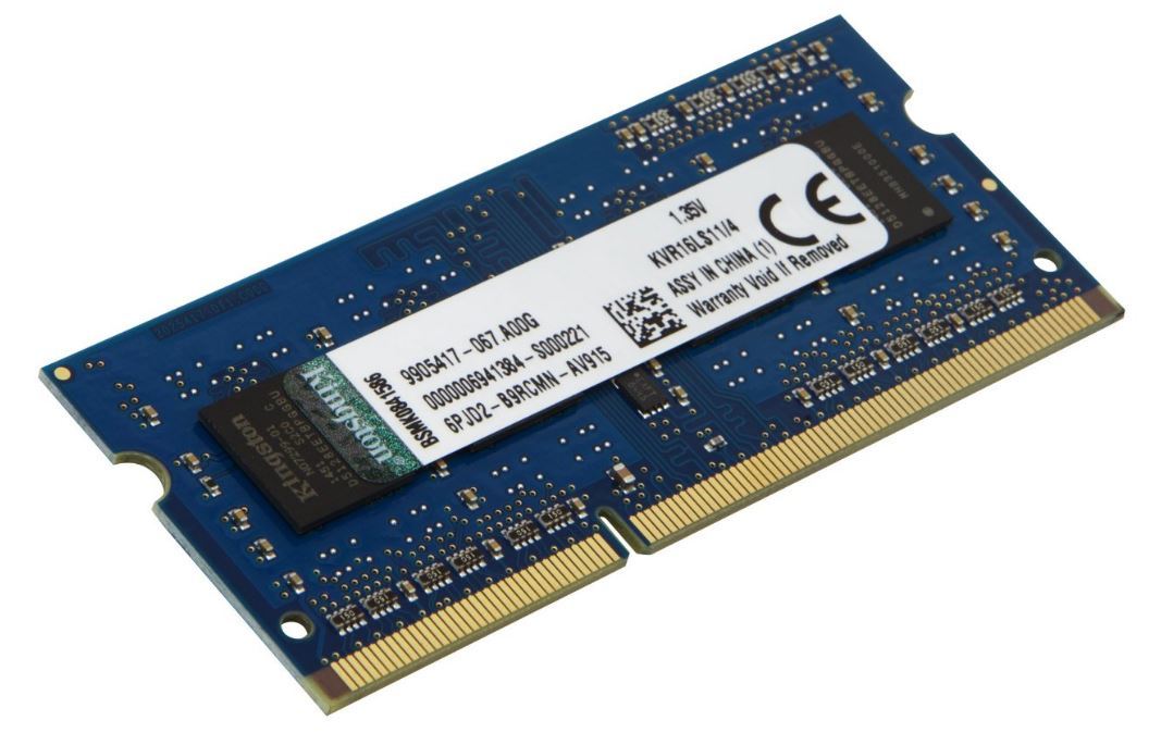 4GB Kingston 1600MHZ DDR3 NON-ECC CL11 SODIMM 1.35V image