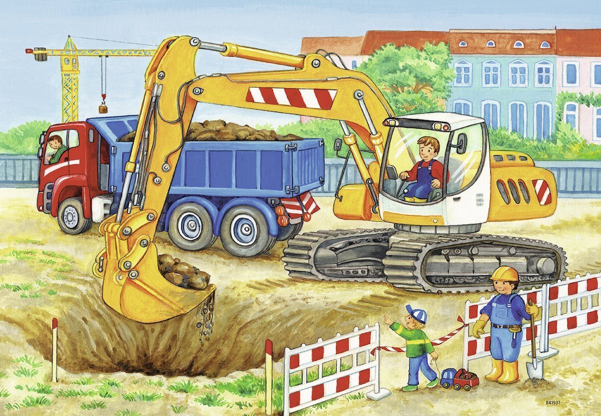 Ravensburger : Hard at Work Puzzle 2x12pc image