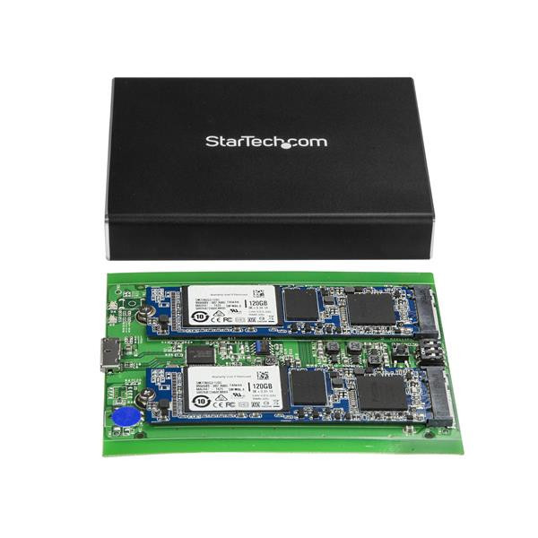 StarTech Dual M.2 SATA Drive RAID Enclosure at Mighty Ape NZ