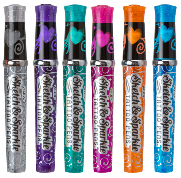 Alex Glitter Sketch It Nail Pen Set Toy At Mighty Ape