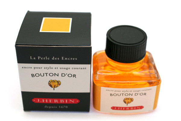 J Herbin: Fountain Pen Ink - Bouton D’or (30ml) image