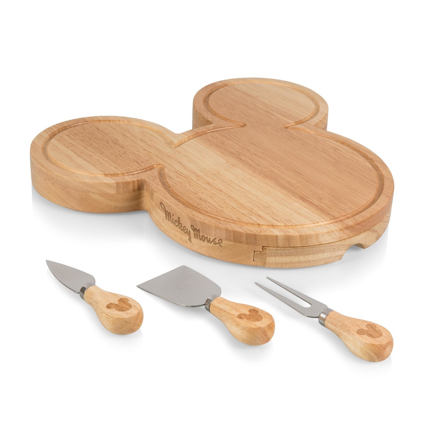 Mickey Mouse Head Shaped Cheese Board Set at Mighty Ape NZ