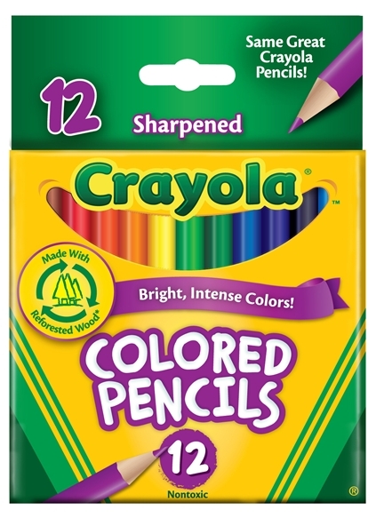 Crayola: 12 Half Size Coloured Pencils image