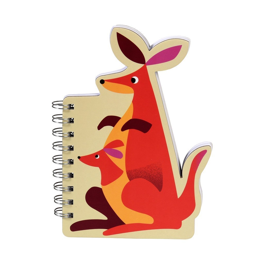 Colourful Creatures Spiral Notebook - Kangaroo