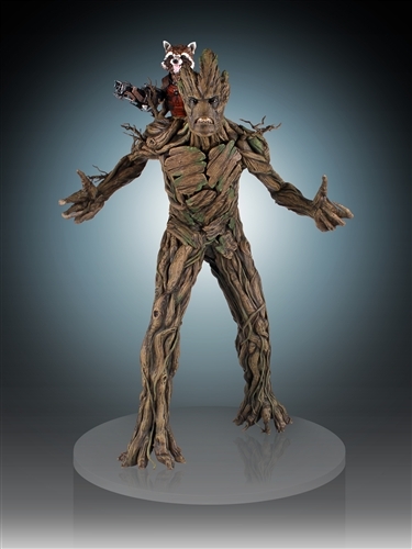 Guardians of the Galaxy Rocket Raccoon & Groot Statue image