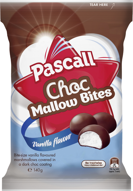Pascall Choc Mallow Bites Vanilla 140g at Mighty Ape NZ