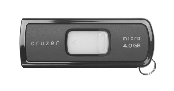 SanDisk Cruzer Micro USB Flash Drive 4096MB U3 image