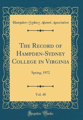 The Record of Hampden-Sydney College in Virginia, Vol. 48 by Hampden-Sydney Alumni Association image