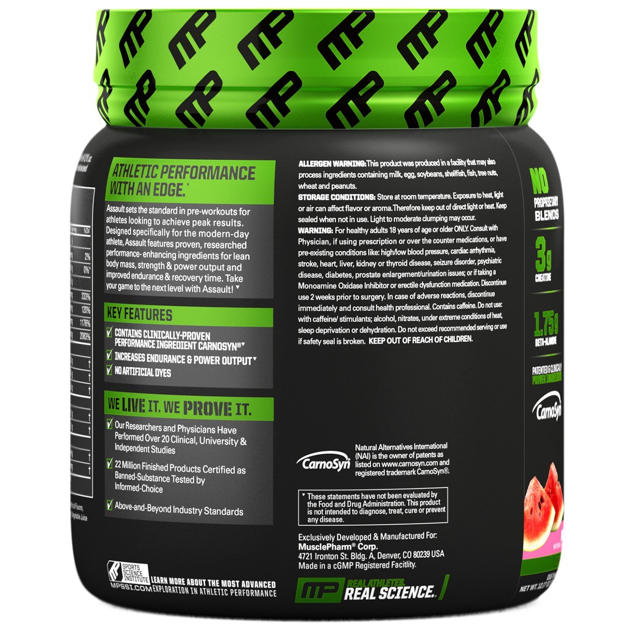 MusclePharm Assault Sport - Watermelon (30 Servings) image