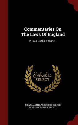 Commentaries on the Laws of England image